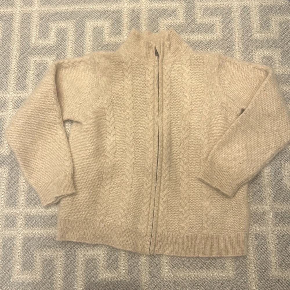 BONPOINT cashmere zip up size 2
